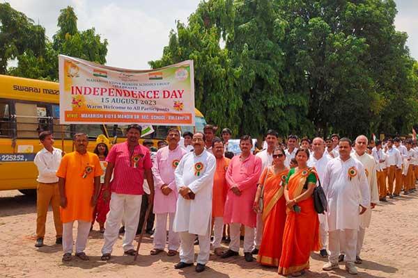 77th Independence Day was celebrated at Maharish Vidya Mandir, Sultanpur with great enthusiasm and patriots forever.