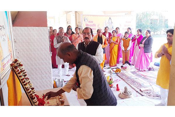 Rudrabhishek celebration on the auspicious occasion of Maha Shivratri at MVM Sultanpur.